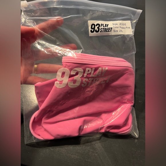 93 Play Street - Jessie Poppy Pink Classic Bikini Bottoms - 2XL - NWT - Picture 5 of 5